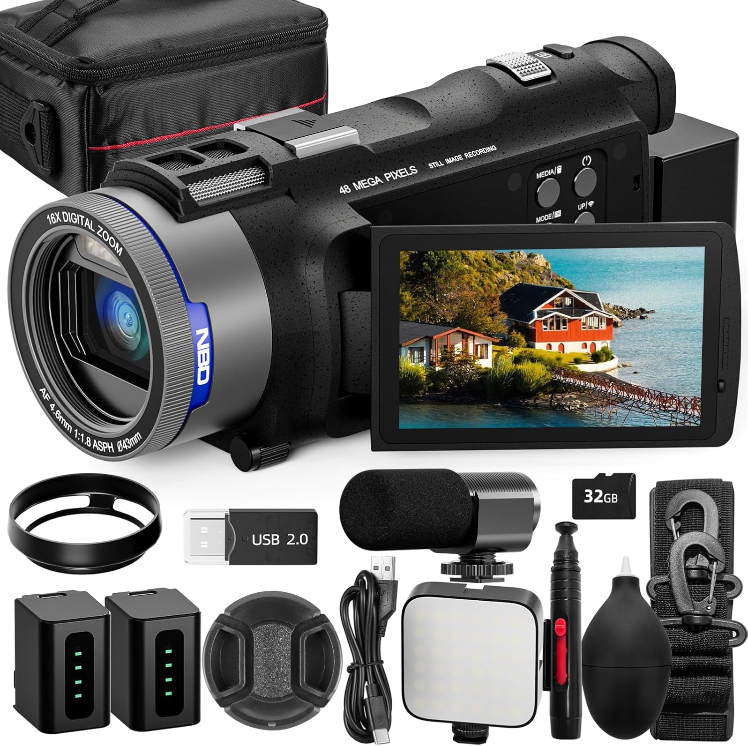 Japanese Lifestyle App - NBD 4K Camcorder Video Camera with