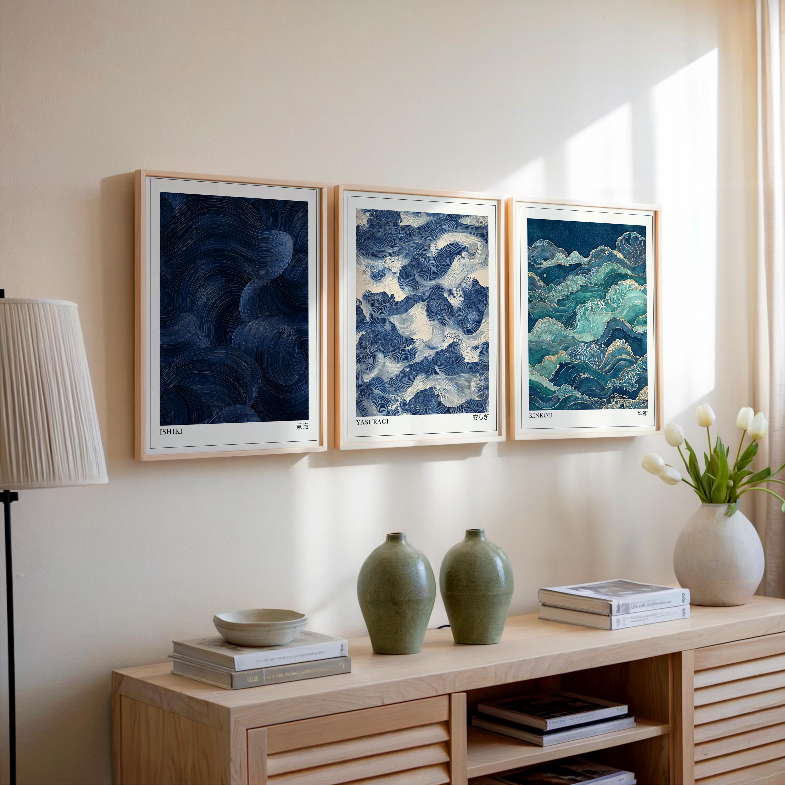 Japandi Wall Art Set of 3, Mod - Japanese Living Lifestyle recensione e prezzo