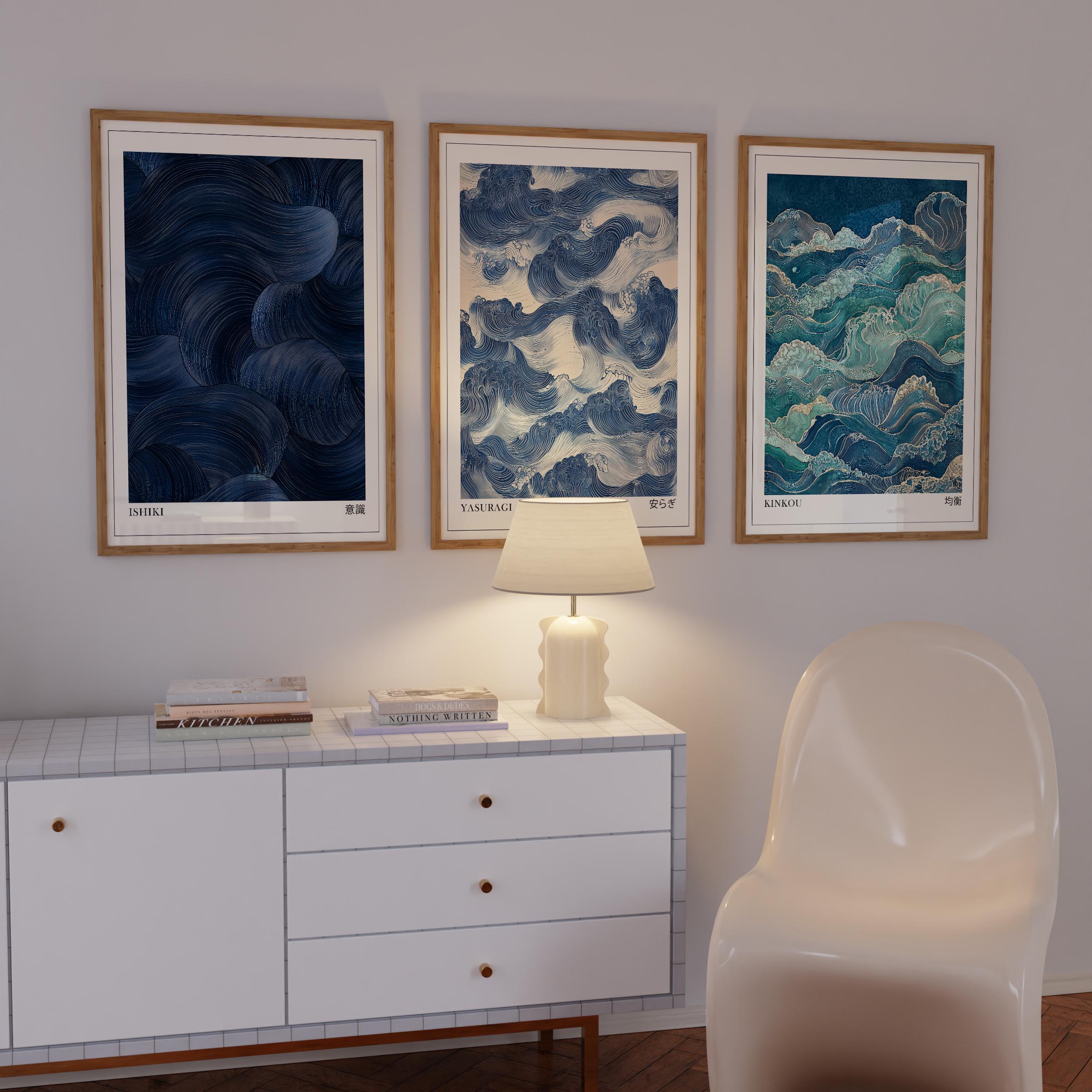 Japandi Wall Art Set of 3, Mod - Japanese Living Lifestyle recensione e prezzo