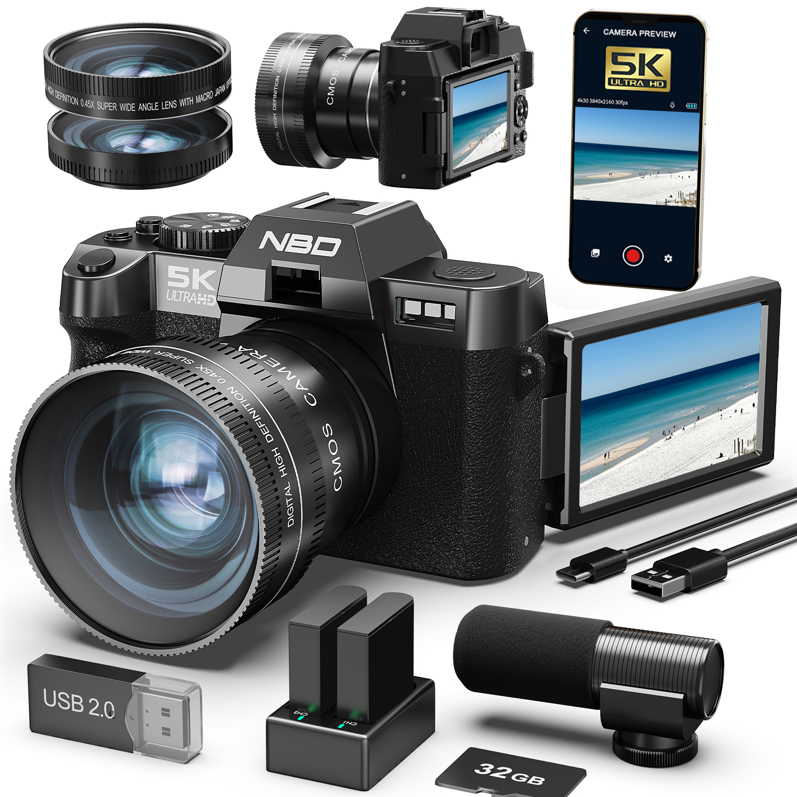 NBD Digital Cameras 5K&48MP Ph - Japanese Lifestyle App recensione e prezzo
