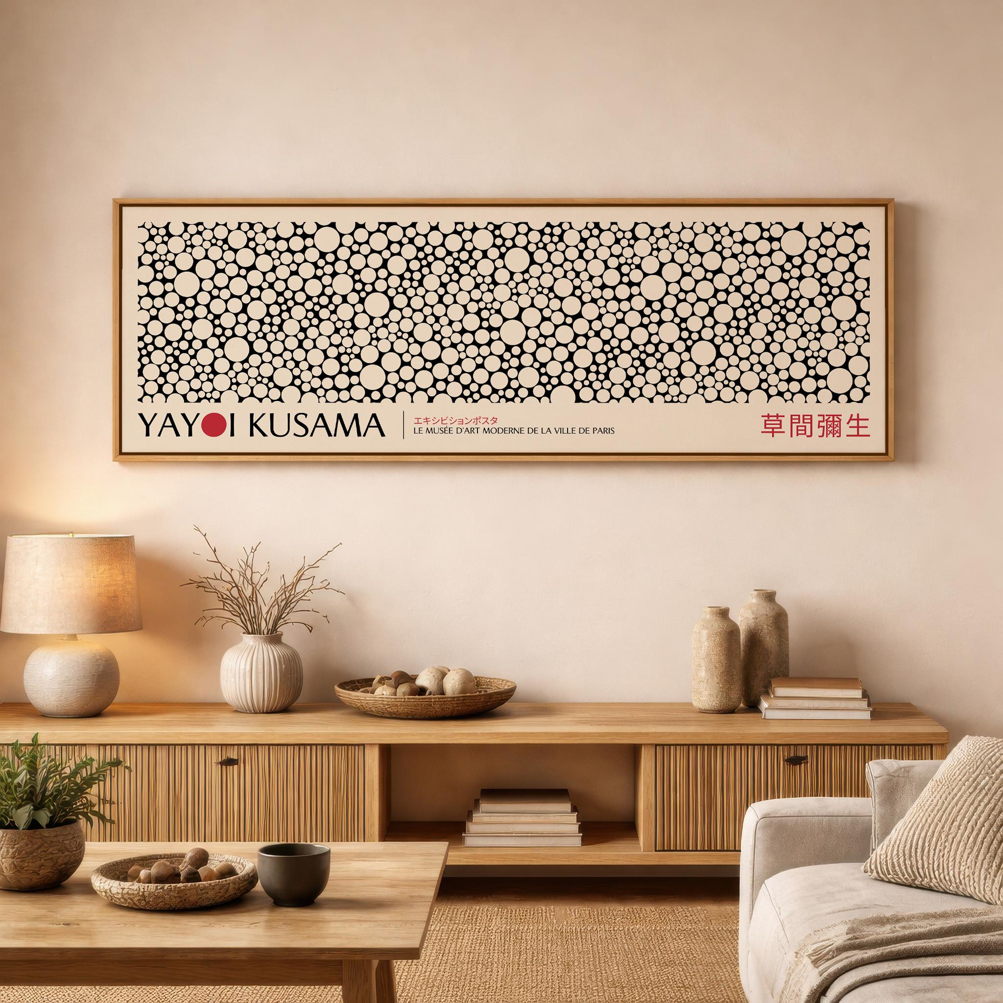 Large Japanese Yayoi Kusama Ab - Japanese Living Lifestyle recensione e prezzo