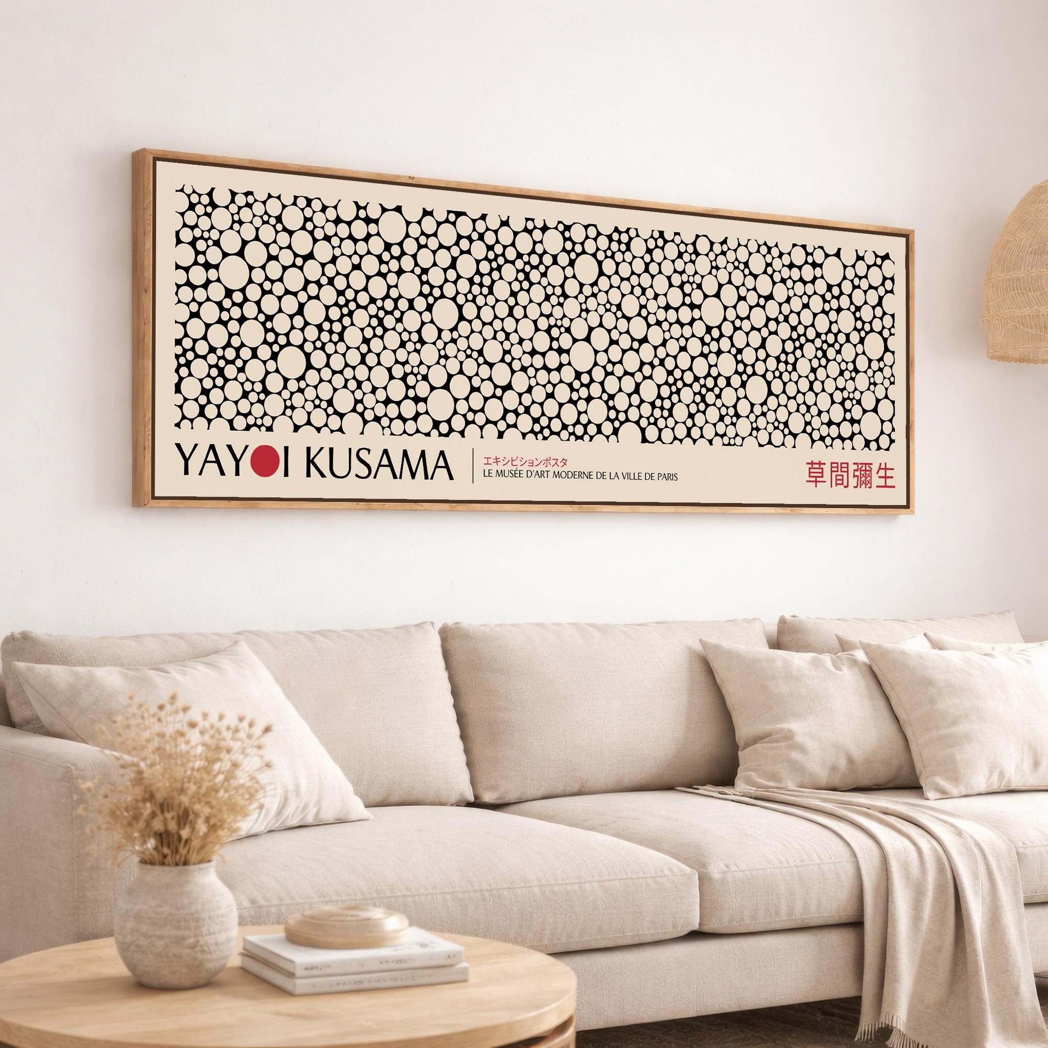 Large Japanese Yayoi Kusama Ab - Japanese Living Lifestyle recensione e prezzo