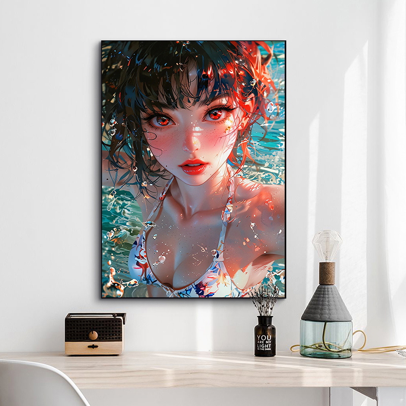 Fashion Sexy Girl in Pool Post - Japanese Lifestyle Anime recensione e prezzo
