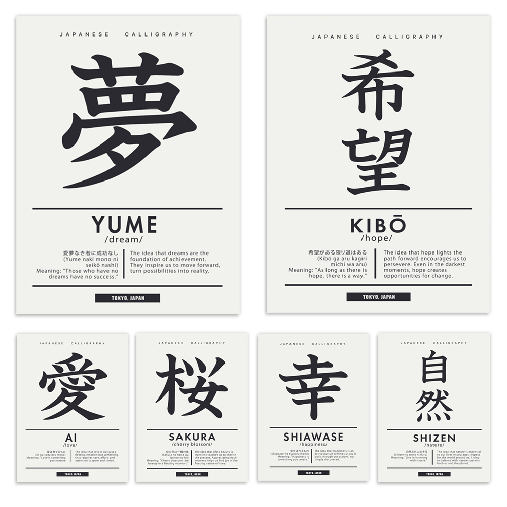Japanese calligraphy style Chi - Japanese Lifestyle Quotes recensione e prezzo